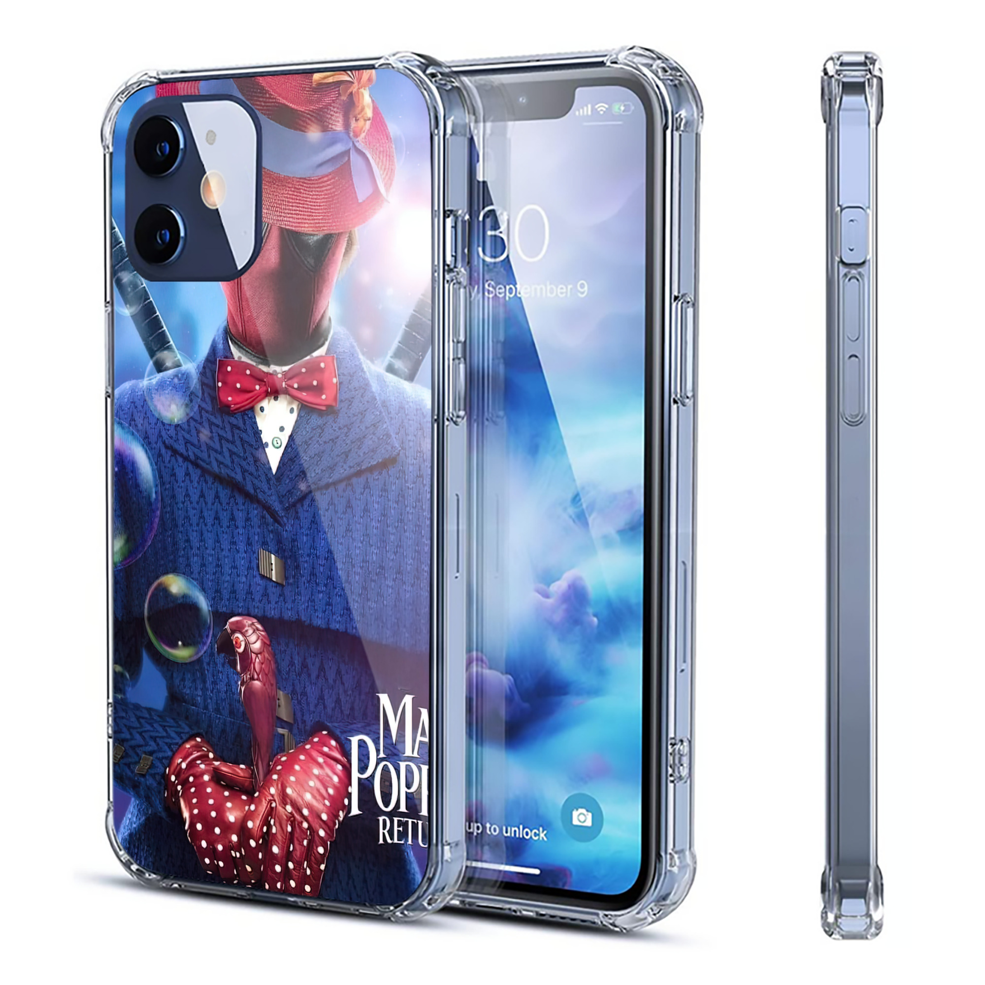 （画像用） Deadpool デッドプール 【iPhone 12シリーズ対応】透明スマホケース（クリアソフトケース）